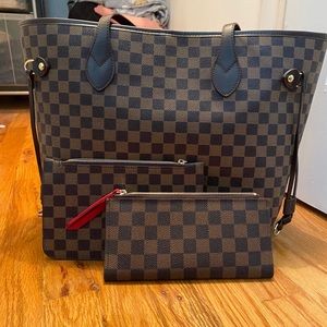 Daisy Rose Brown Checkered Bag